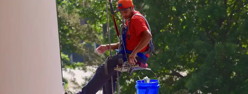 Window Cleaning Professional up high